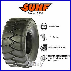 SunF 22x10-9 ATV UTV Tires 22x10x9 Sand & Snow Tubeless 6 PR A036 Set of 2