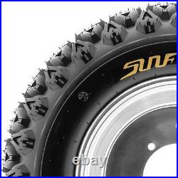 SunF 22x11-10 UTV Tire 22x11x10 Gof Cart Lawn Mower 4 PR G003 Pair of 2