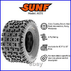 SunF 22x11-9 ATV UTV Tire 22x11x9 Knobby Tubeless 6 PR A031 Pair of 2