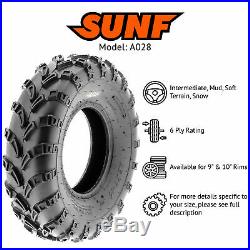 SunF 23x7-10 ATV UTV Tires 23x7x10 AT / MT Tubeless 6 PR A028 Set of 2