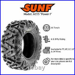 SunF 24x10-12 ATV Tires 24x10x12 All Terrain 6 Ply A033 POWER I Set of 2