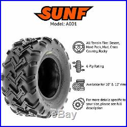 SunF 24x11-10 ATV UTV Tires 24x11x10 All Terrain Tubeless 6 PR A001 Set of 2