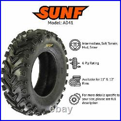 SunF 24x8-12 24x10-11 All Terrain Mud ATV UTV Tires 6 PR A041 Bundle