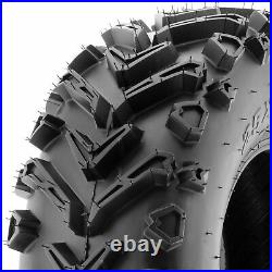 SunF 24x8-12 24x10-12 All Terrain ATV Tires 6 Ply Tubeless A041 Bundle