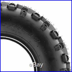SunF 24x8-12 ATV UTV Tires 24x8x12 Mud Front Tubeless 6 PR A041 Set of 2