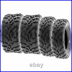 SunF 25x10-12 25x11-12 All Terrain ATV Tires 6 PR Tubeless A010 Bundle
