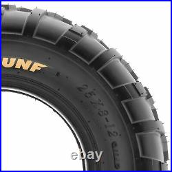 SunF 25x10-12 25x11-12 All Terrain ATV Tires 6 PR Tubeless A010 Bundle