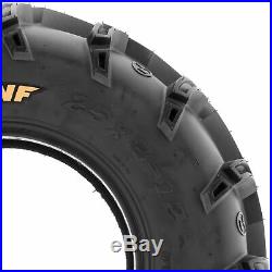 SunF 25x8-12 25x10-12 All Terrain ATV UTV A/T Mud Tires 6 PR A050 Bundle
