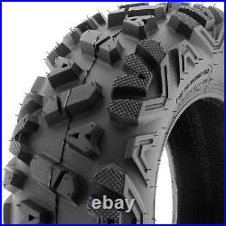 SunF 25x8-12 ATV UTV 25x8x12 All Terrain Tires 6 PR A033 Pair of 2 POWER I