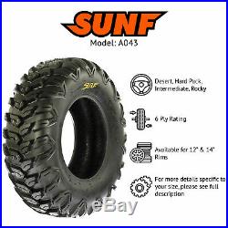 SunF 25x8R12 25x10R12 All Terrain ATV UTV Radial Tires 6 PR A043 Bundle