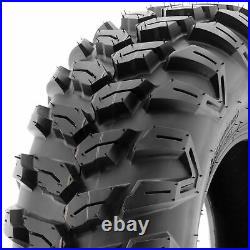 SunF 25x8R12 ATV UTV Tires 25x8x12 Radial Front Tubeless 6 PR A043 Set of 2