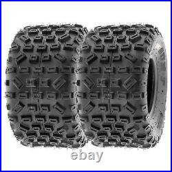 SunF All Terrain ATV Tires 18x10-8 18x10x8 MX XC 6 PR A035 Tubeless Set of 2