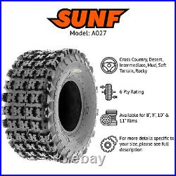 SunF All Terrain ATV Tires 20x10-9 20x10x9 AT Race 6 PR A027 Tubeless Set of 2