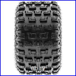 Terache 18x10-8 ATV Tires 18x10x8 Knobby 6 PR TFORCE MX Set of 2