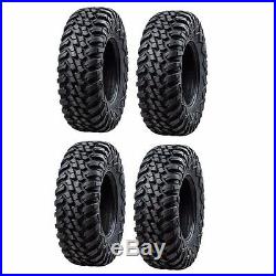 Tusk Terrabite Radial ATV UTV Tire Kit Set Of Four 4 Tires 26x9-14 And 26x11-14