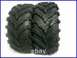 Two New ATV UTV Tires 25x12-10 25x12x10 6 Ply Rated Mud Tires All Terrain