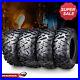 WANDA 25×8-12 & 25×10-11 UTV ATV Tires 6-Ply Full Set Bighorn Style Solid Tread