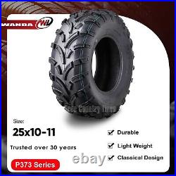 WANDA UTV ATV Tire 25x10-11 25x10x11 255/70-11 6-Ply Lit Mud P373, Set 2 10430