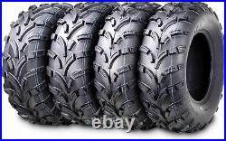 WANDA UTV ATV Tires 25x8-12 Front & 25x10-11 Rear /6PR P373 Lit Mud