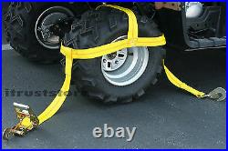 Wheel Tire Rim Bonnet Ratchet Strap Can Am Commander Maverick Max 1000 UTV SUV